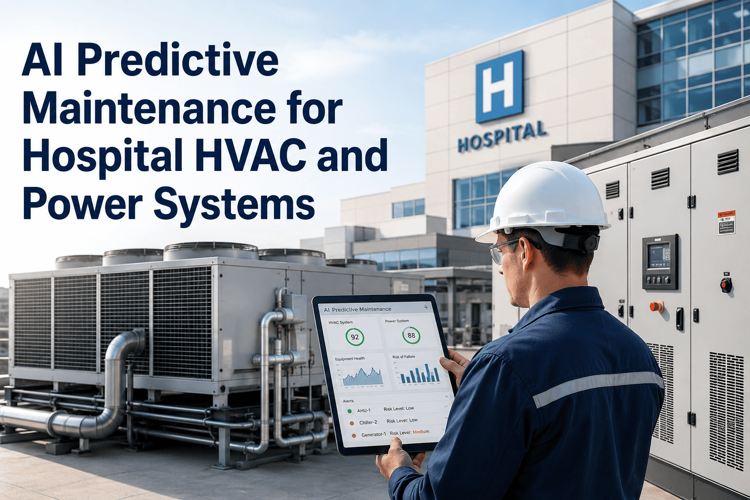 AI Predictive Maintenance for Hospital HVAC and Power Systems