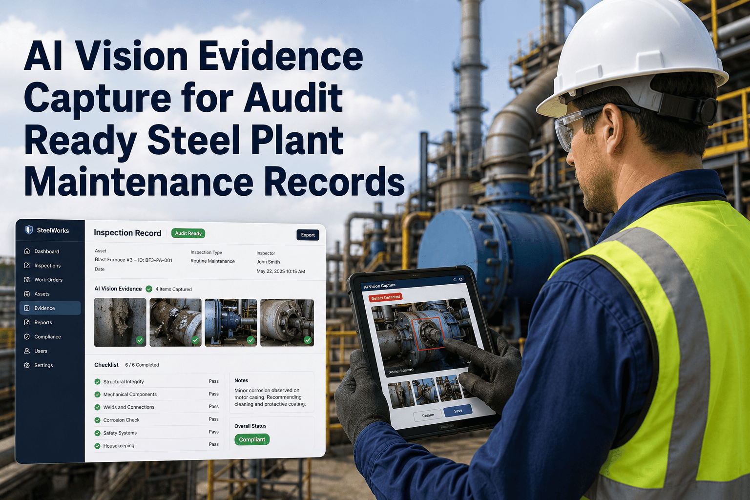 ai-vision-evidence-capture-audit-ready-steel-plant-maintenance-records