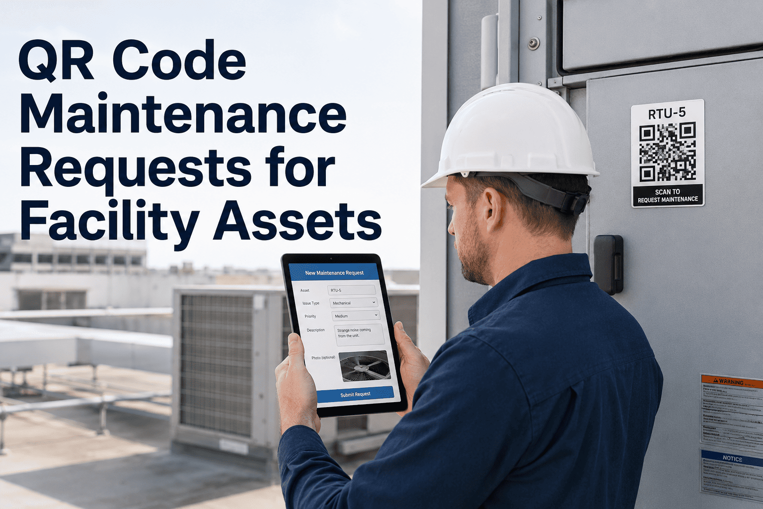 QR Code Maintenance Requests for Facility Assets