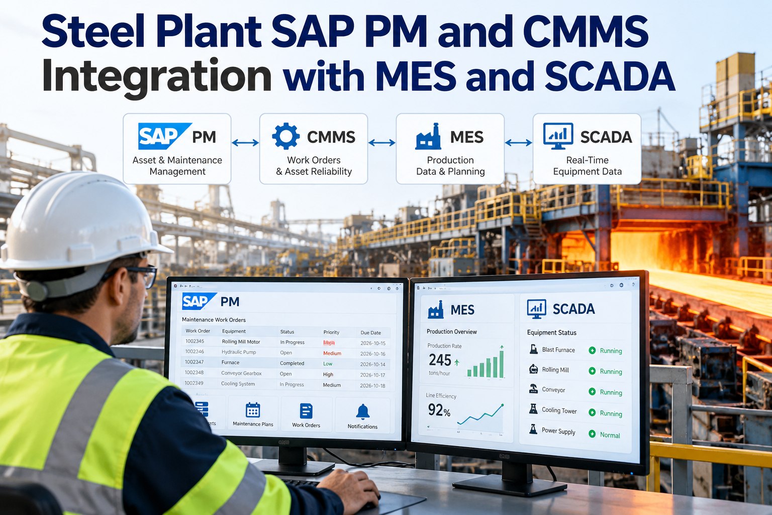 steel-plant-sap-pm-cmms-integration-mes-scada