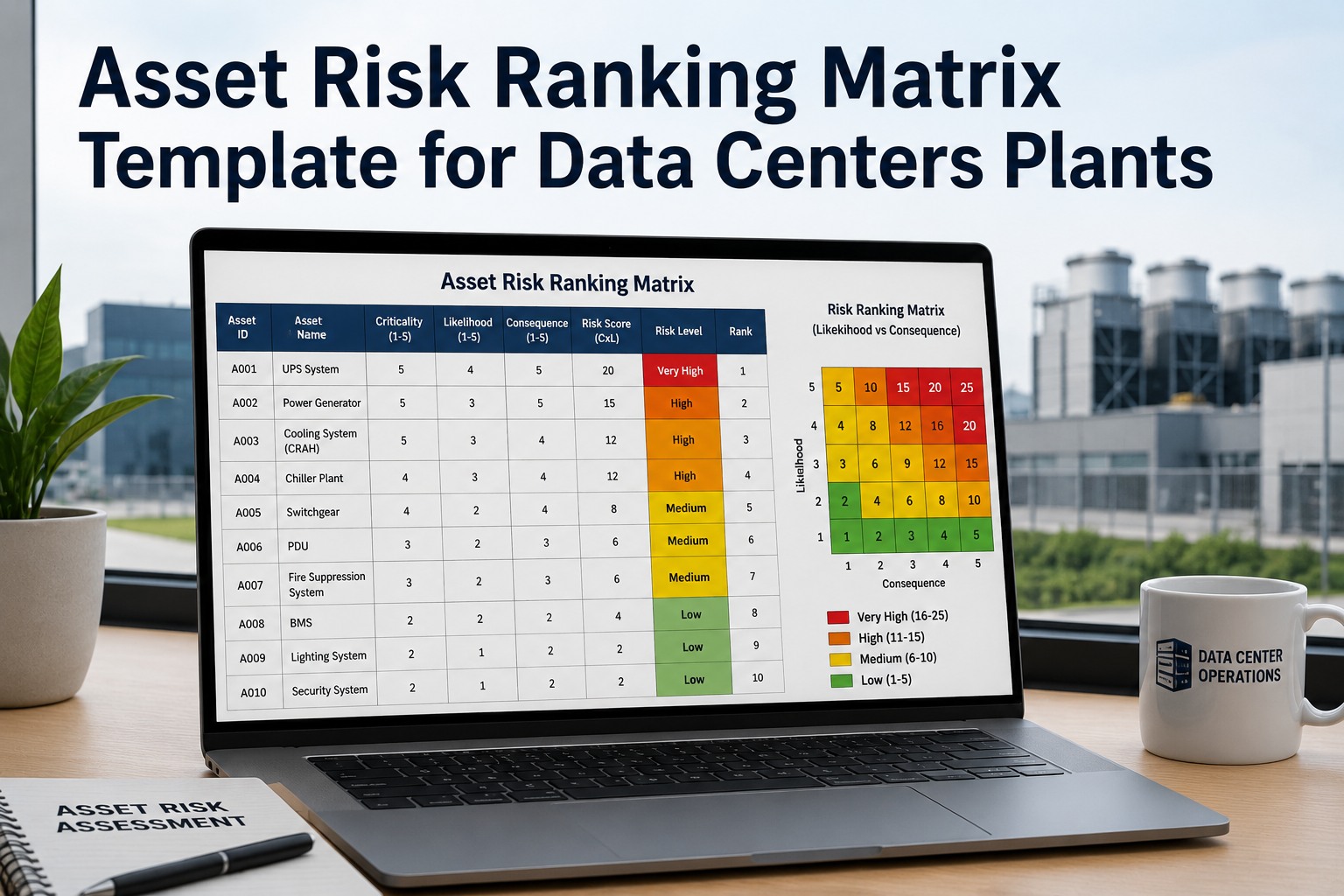 asset-risk-ranking-matrix-template-for-data-centers-plants