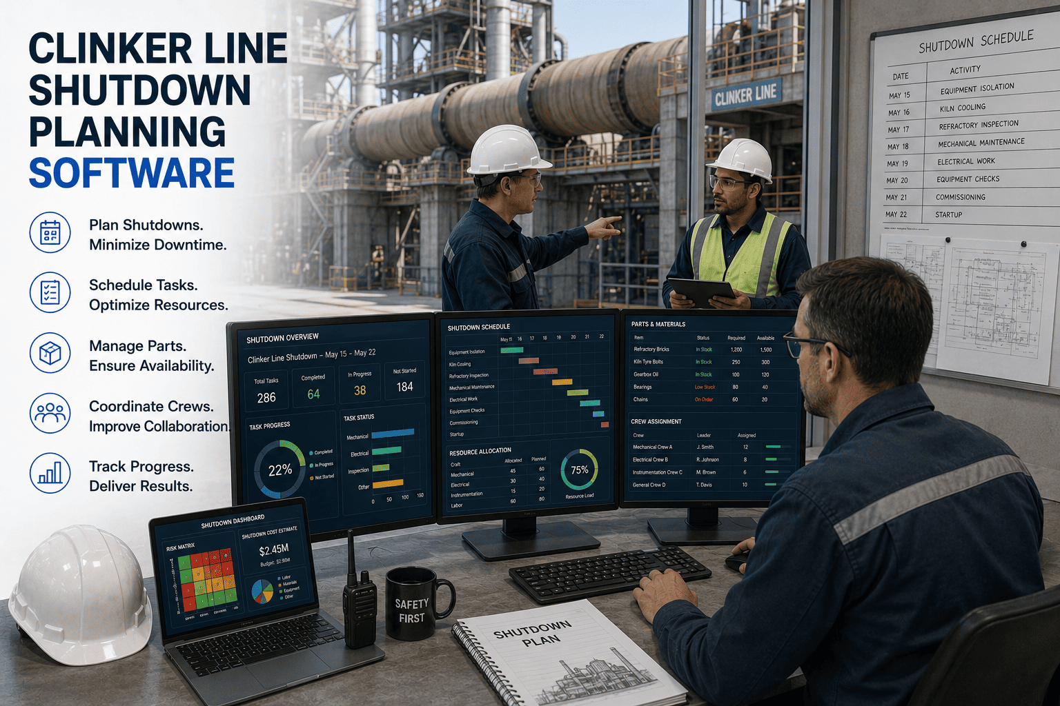 clinker-line-shutdown-planning
