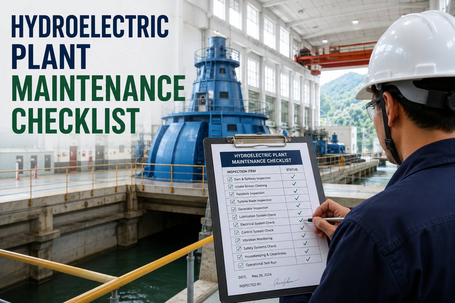 hydroelectric-plant-maintenance-checklist