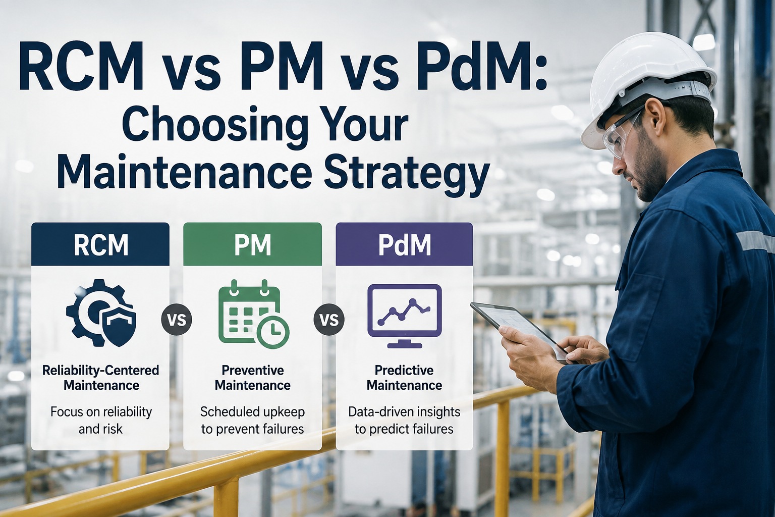 rcm-vs-pm-vs-pdm-maintenance-strategy-comparison