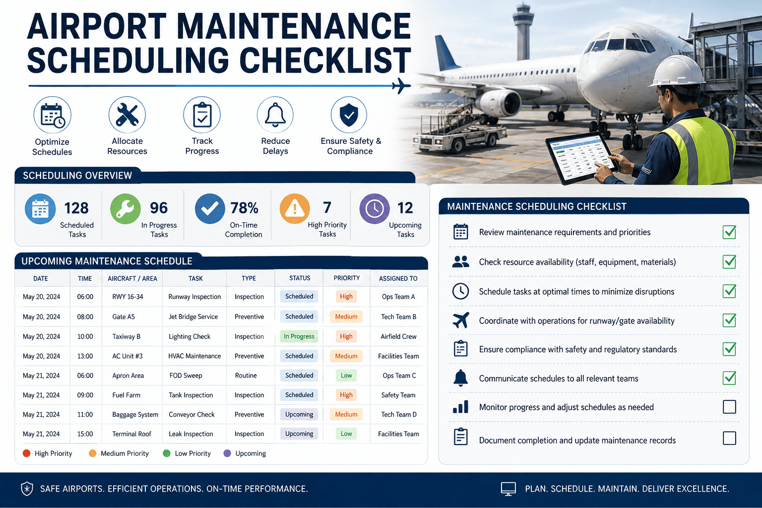 airport-maintenance-scheduling-checklists