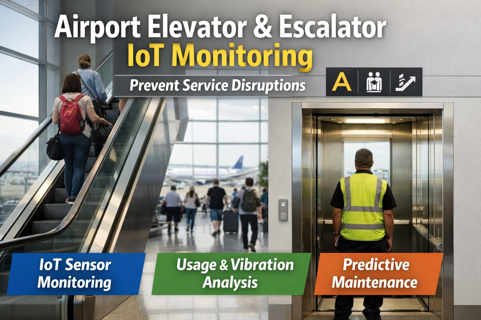elevator-escalator-iot-monitoring-airport-terminals