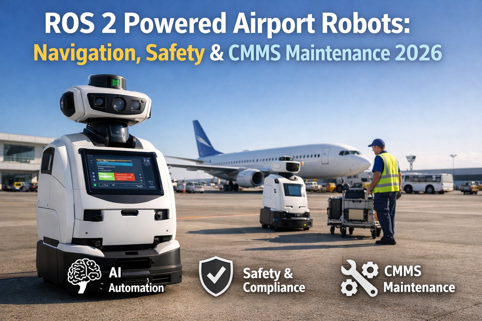 ros2-airport-robots-navigation-safety-cmms-maintenance