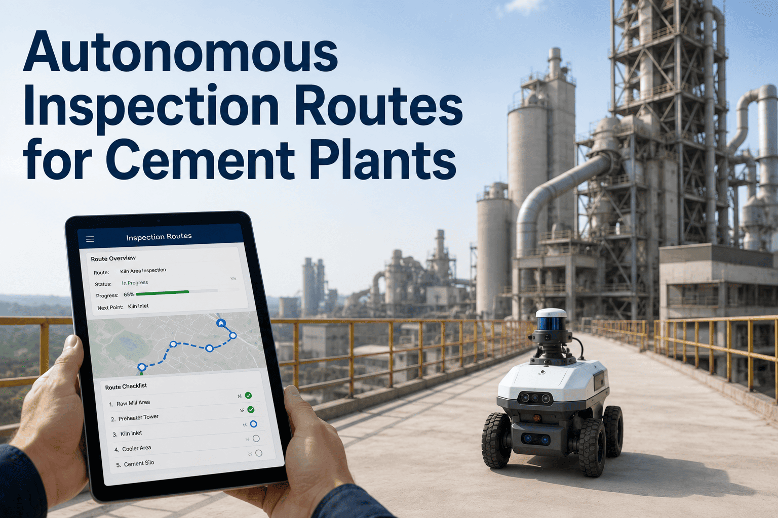 Autonomous Inspection Routes for Cement Plants