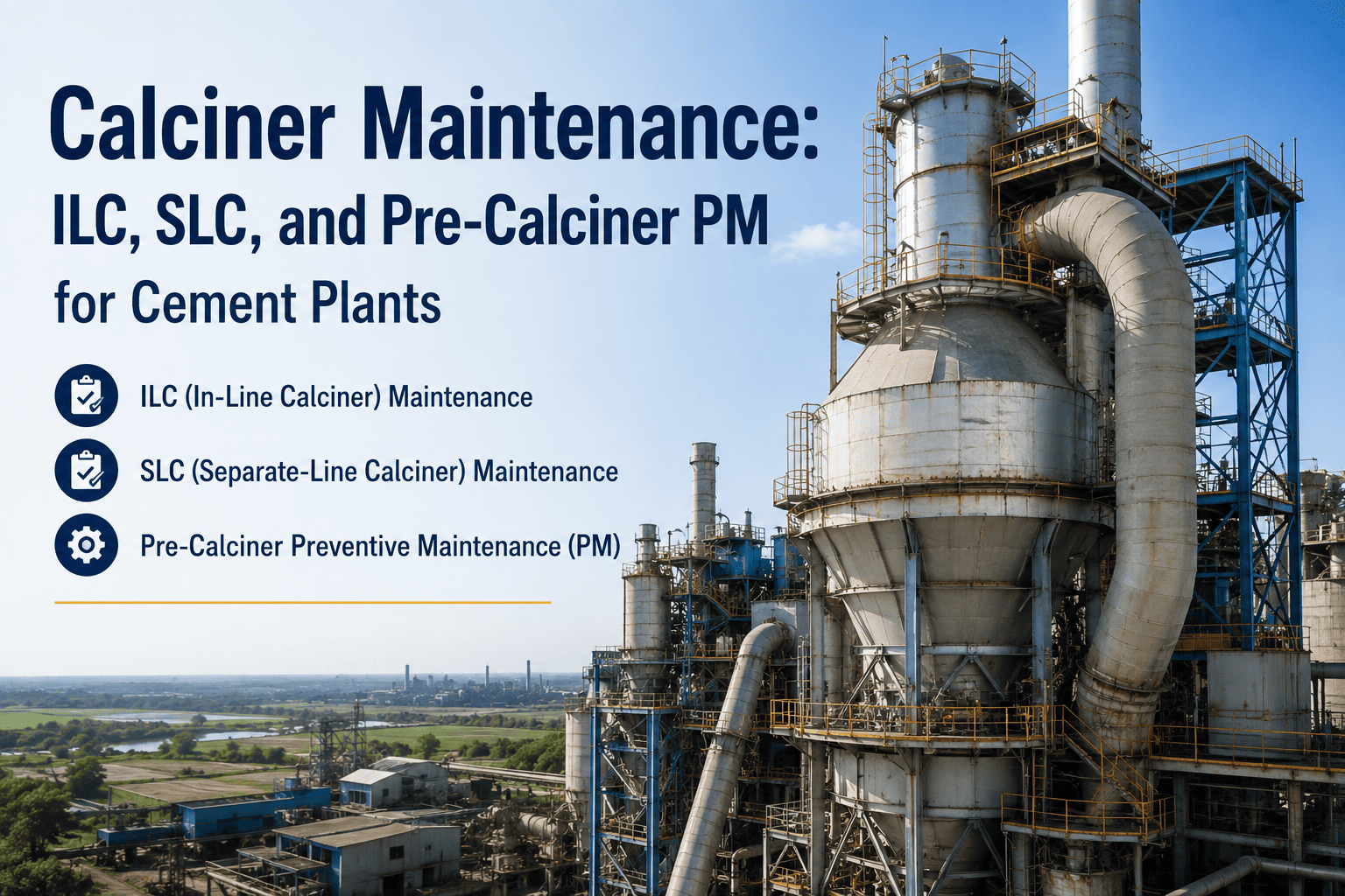 Calciner Control Calciner Maintenance: ILC, SLC, and Pre-Calciner PM for Cement Plants