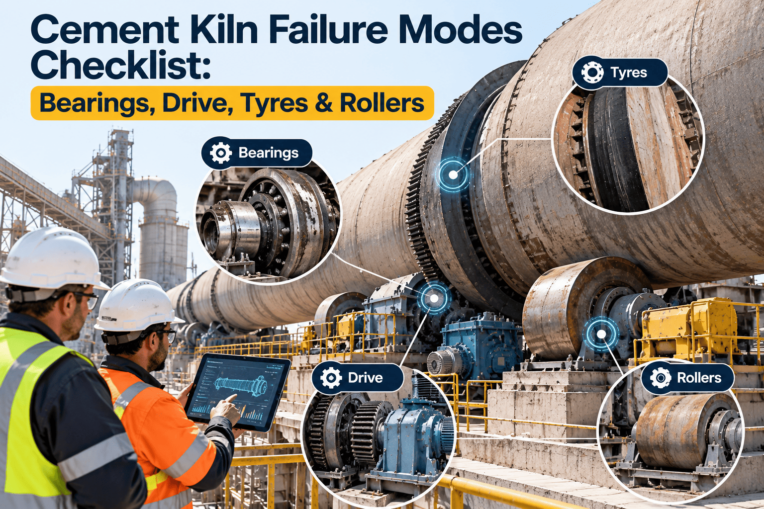 cement-kiln-failure-modes-checklist-bearings-drive-tyres-rollers