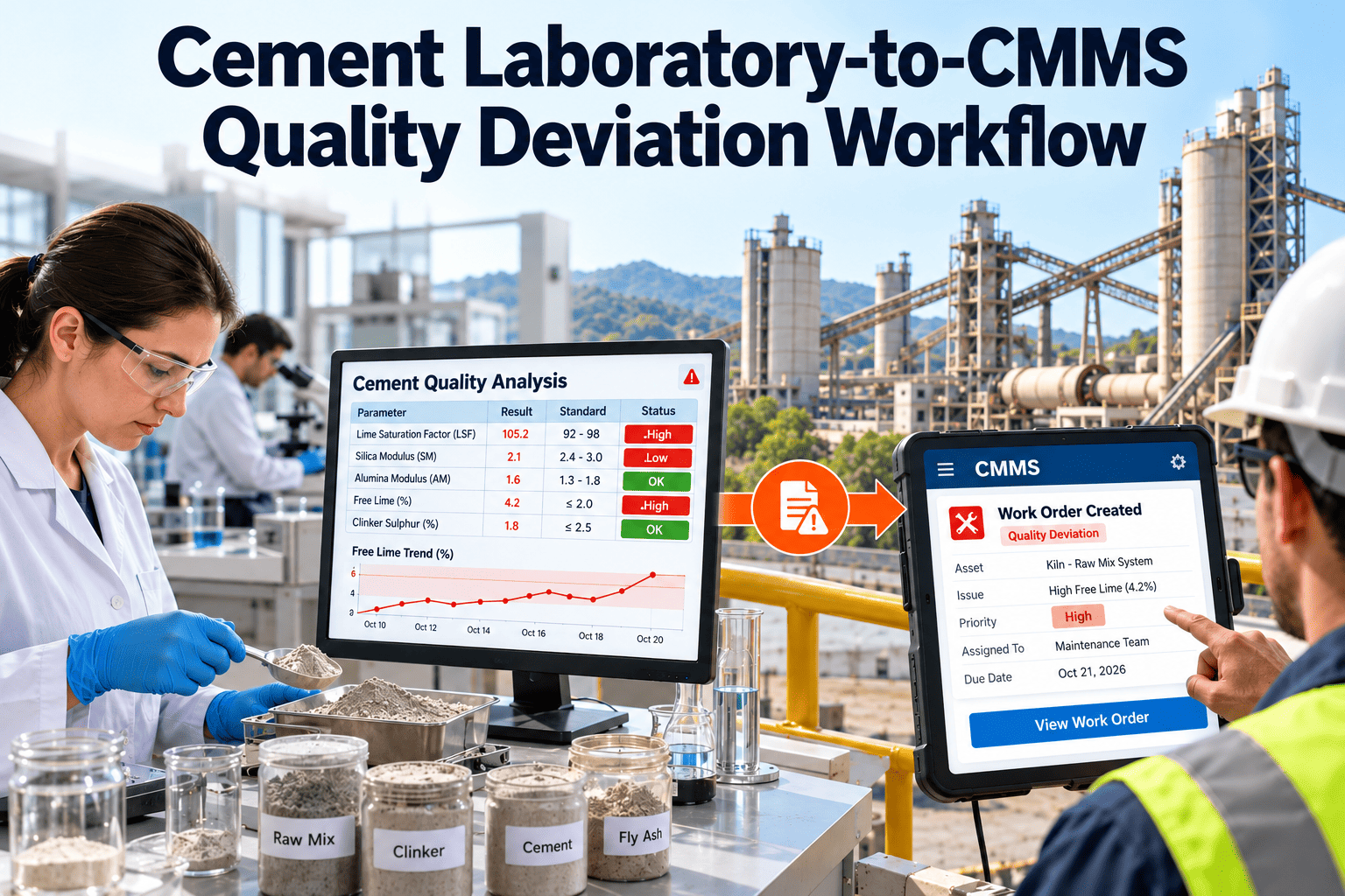 cement-laboratory-to-cmms-quality-deviation-workflow