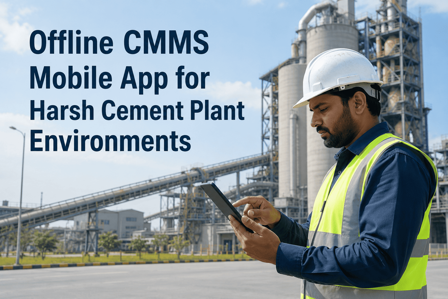 cement-plant-cmms-mobile-offline-sync-harsh-environment