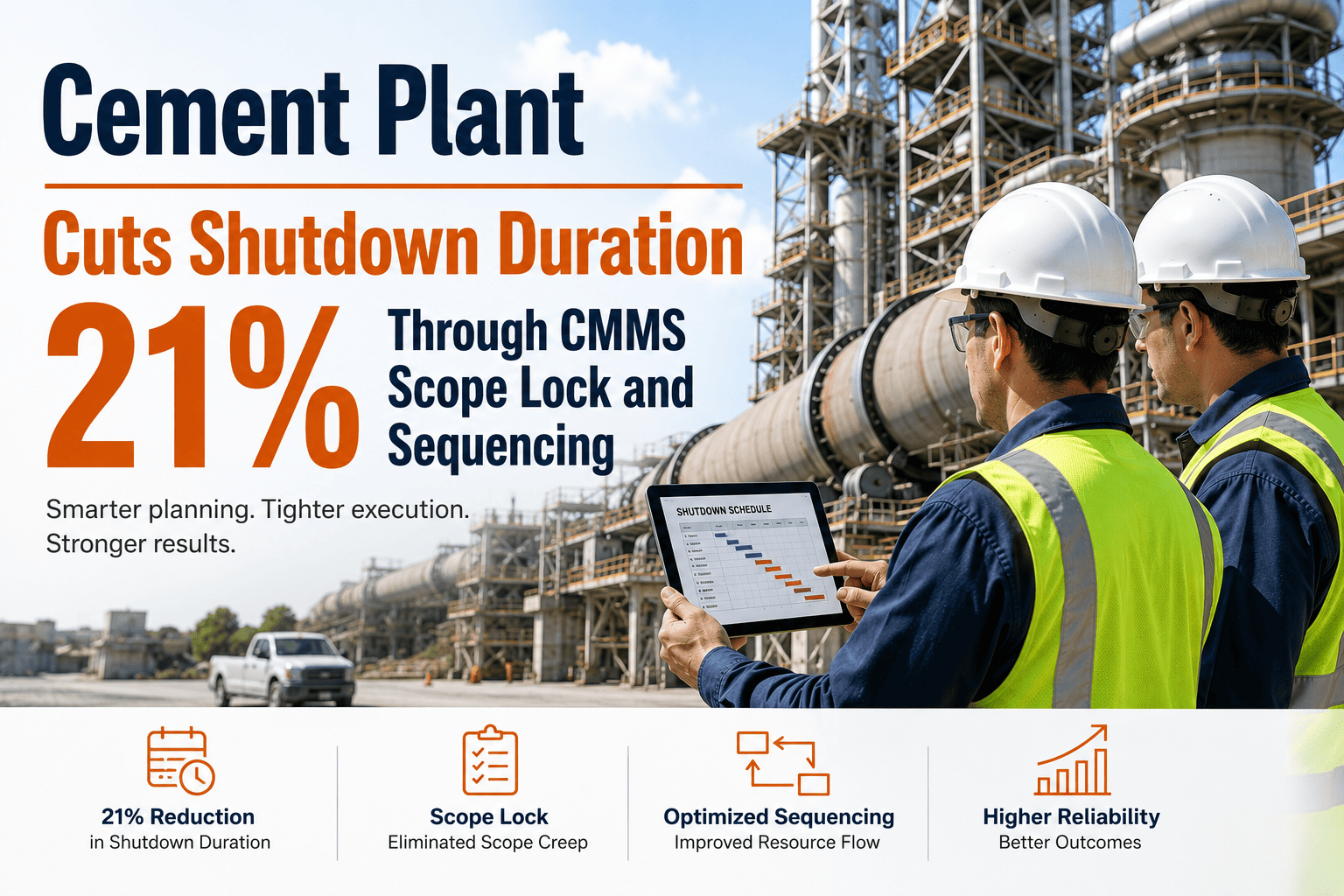 cement-plant-cuts-shutdown-duration-21-percent-cmms-scope-lock