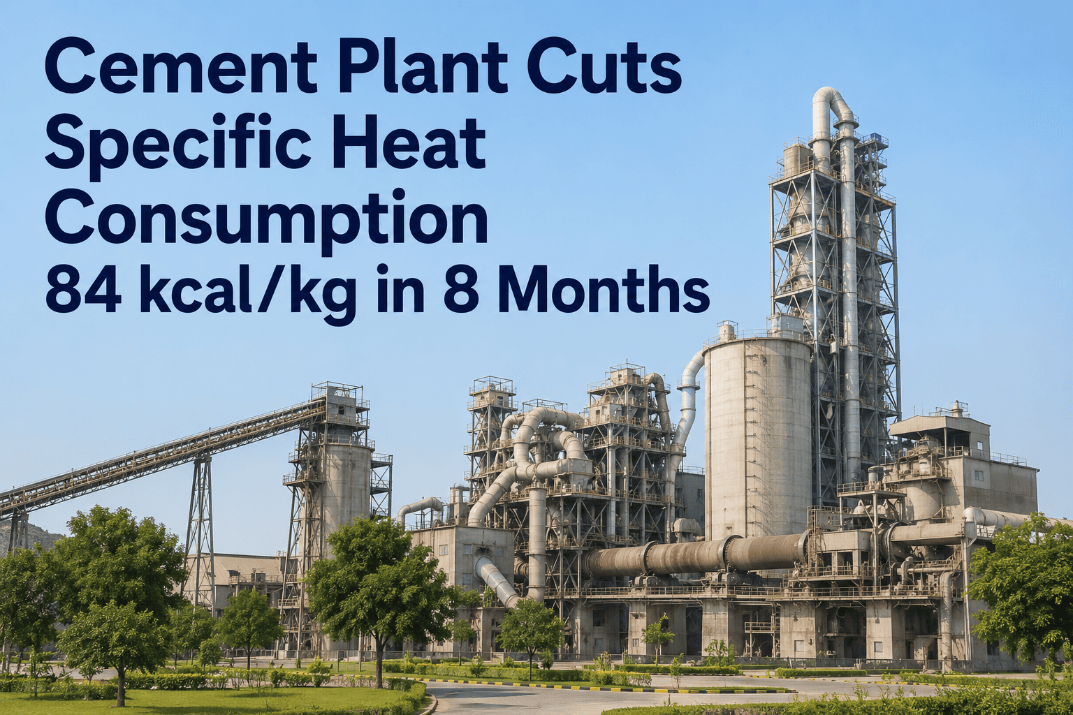 Cement Plant Cuts Specific Heat Consumption 84 kcal/kg in 8 Months