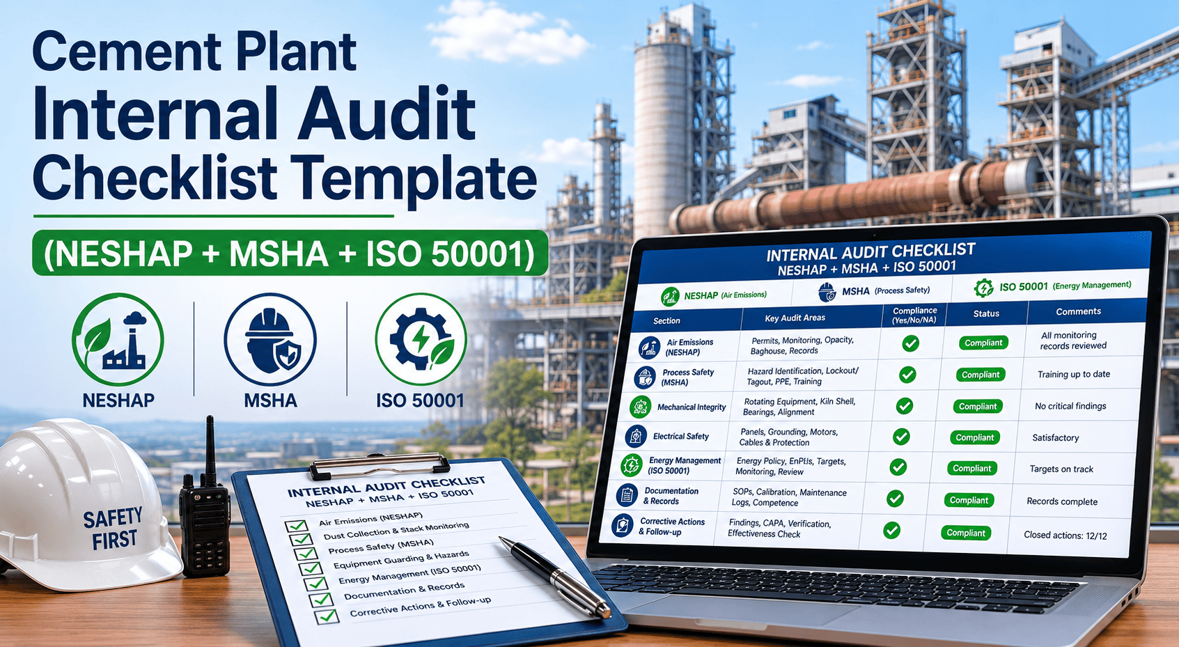 cement-plant-internal-audit-checklist-template-neshap-msha-iso-50001
