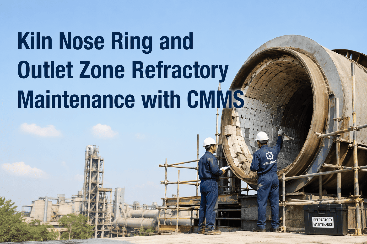 cement-plant-kiln-nose-ring-maintenance-refractory-shell-cmms