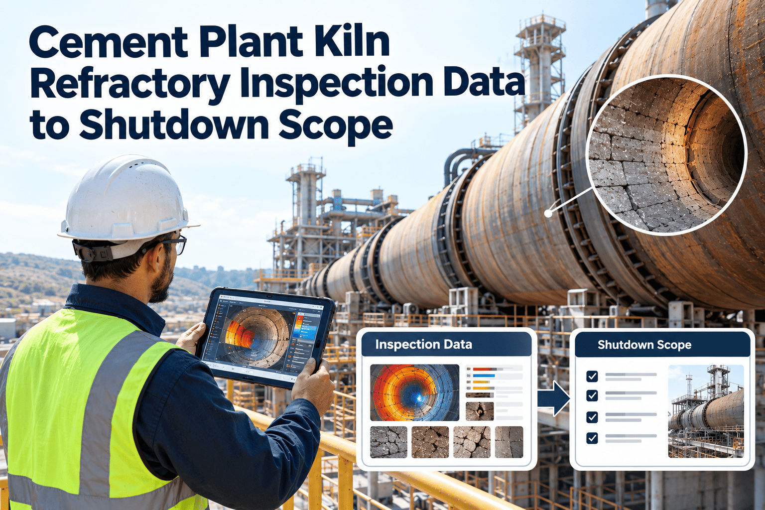 cement-plant-kiln-refractory-inspection-data-to-shutdown-scope