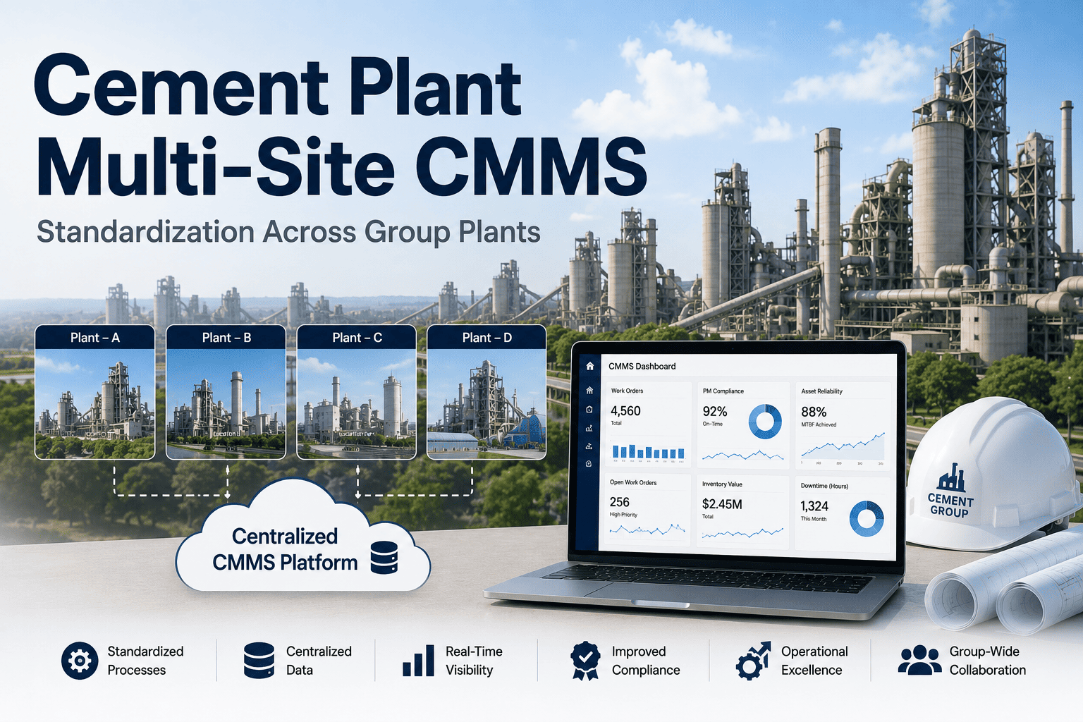 Cement Plant Multi-Site CMMS Standardization Across Group Plants