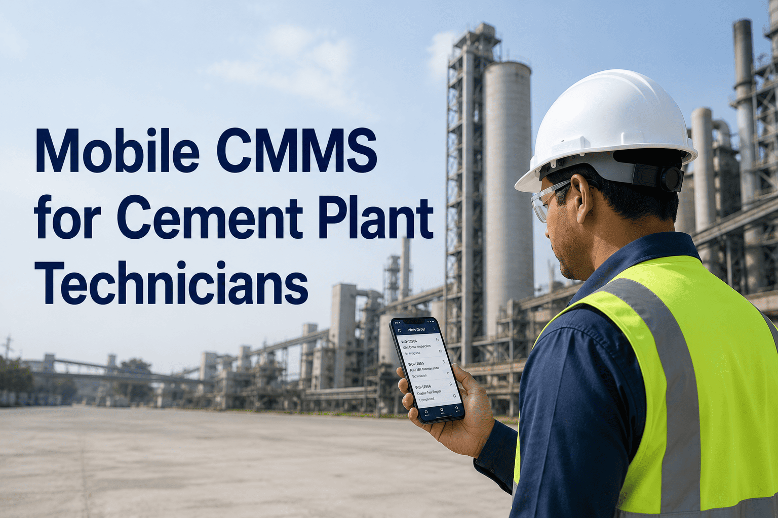 Mobile CMMS for Cement Plant Technicians