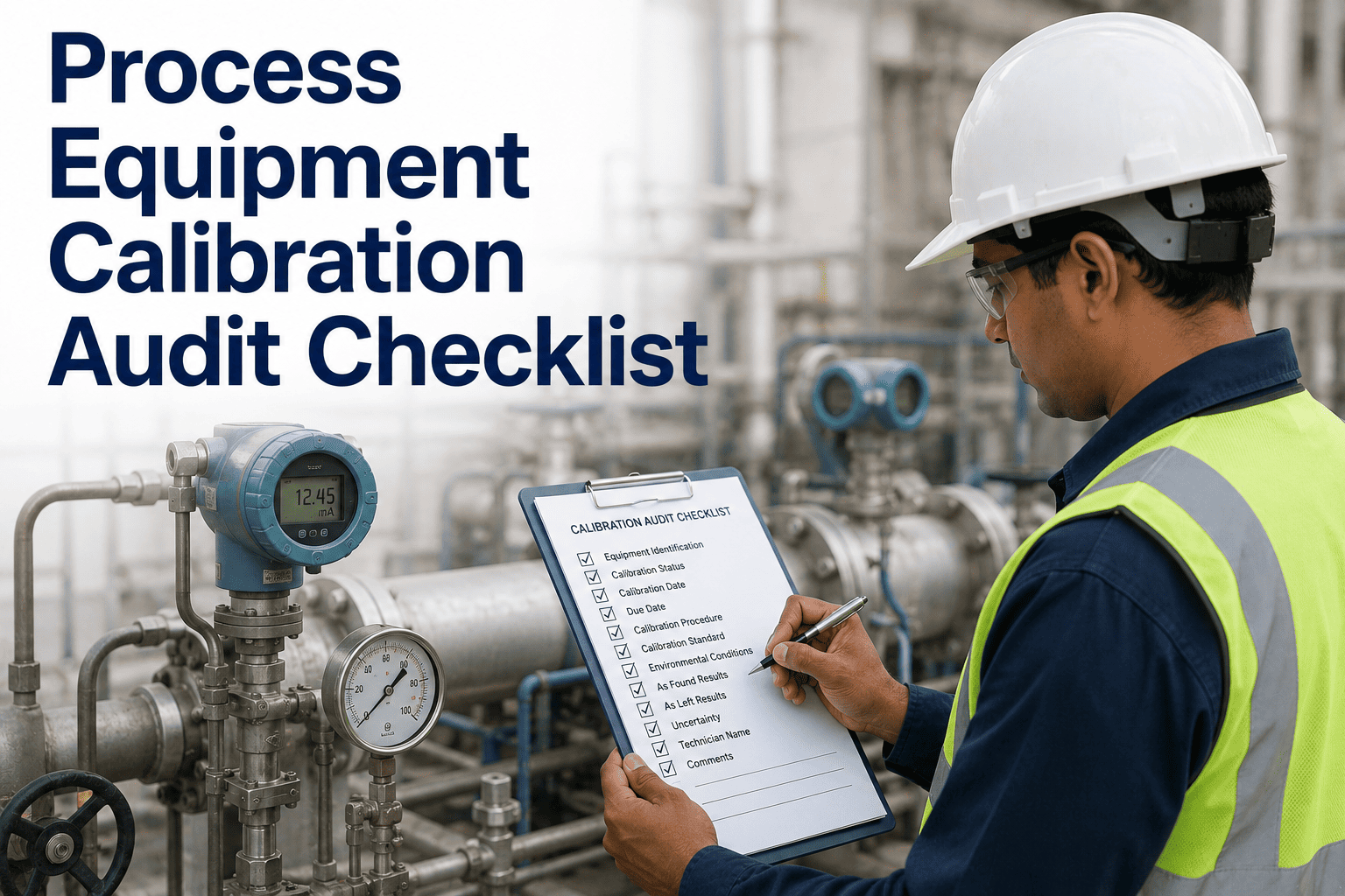 Process Calibration Support Process Equipment Calibration Audit Checklist