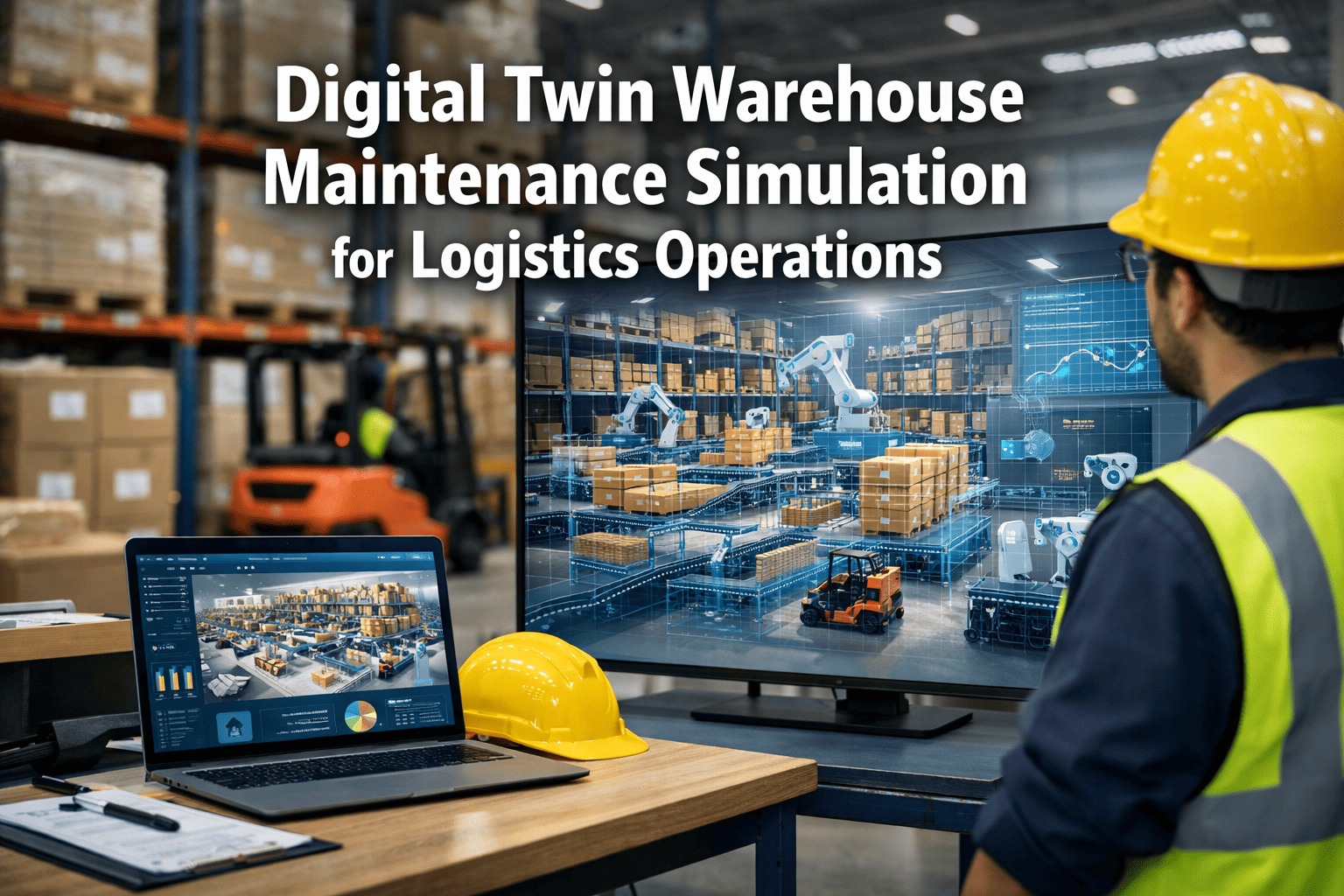 Digital Twin Warehouse Maintenance Simulation for Logistics Operations