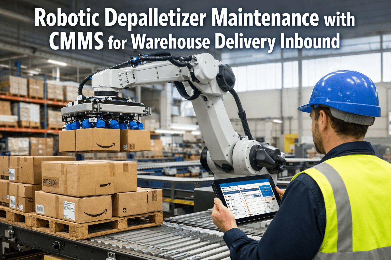 warehouse-robotic-depalletizer-maintenance-cmms-delivery-inbound