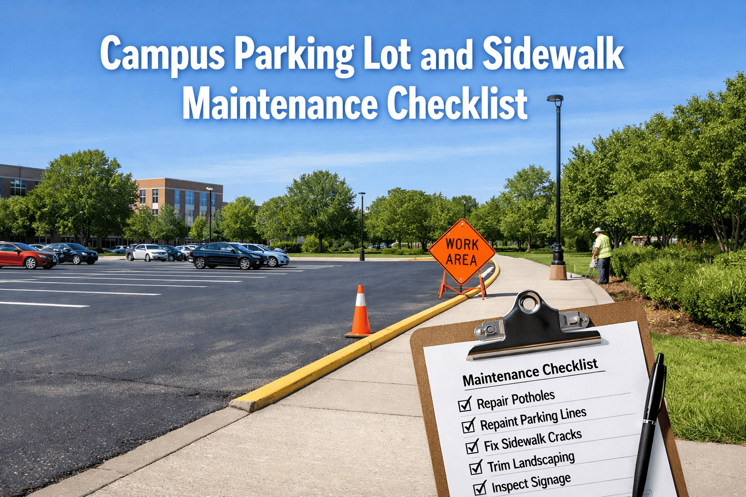 campus-parking-lot-sidewalk-maintenance-checklist