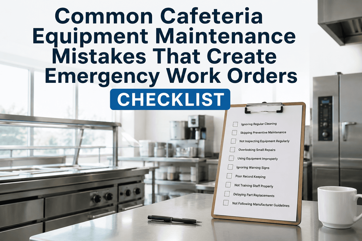 common-cafeteria-equipment-maintenance-mistakes-that-create-emergency-work-orders-checklist