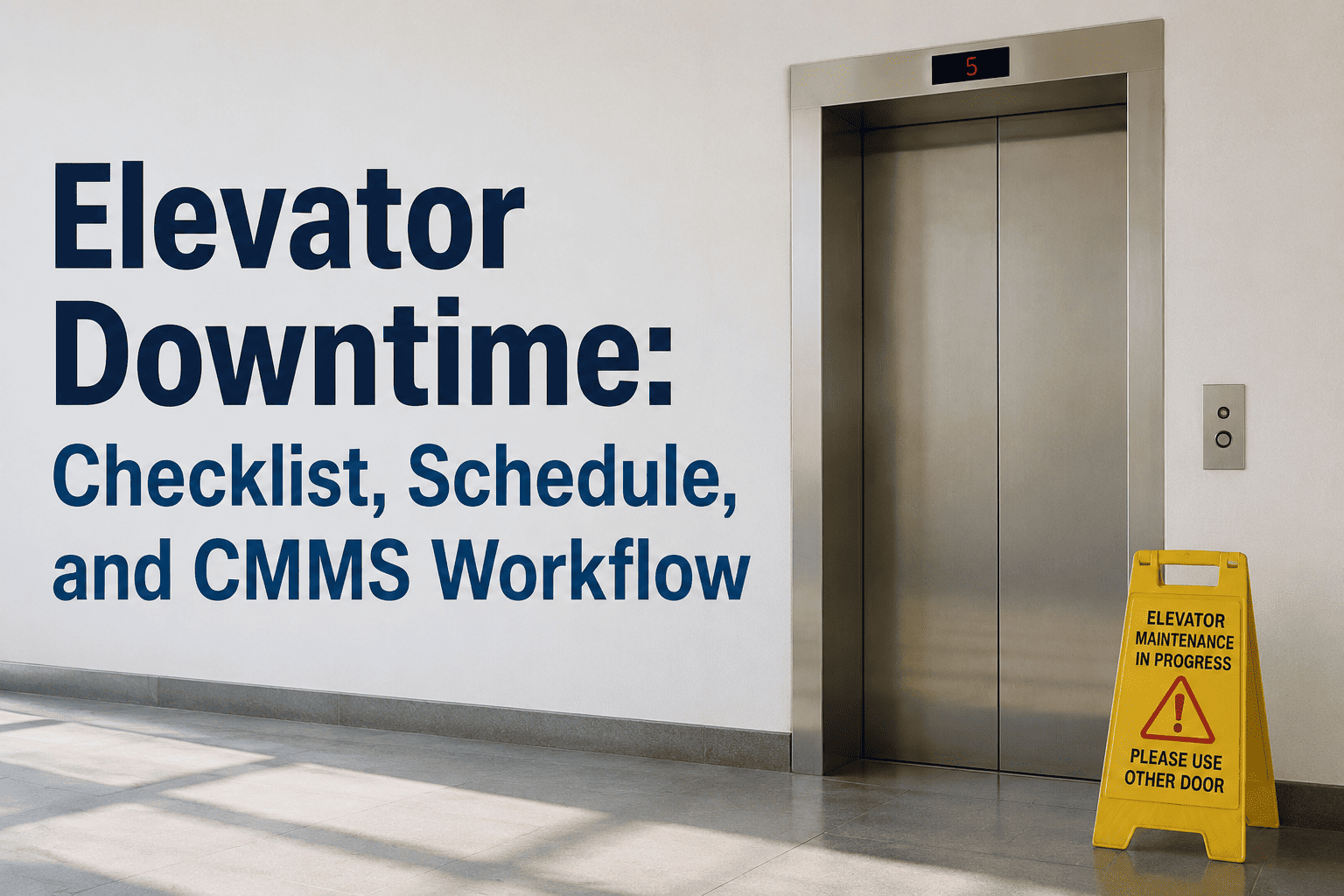 elevator-downtime-checklist-schedule-and-cmms-workflow
