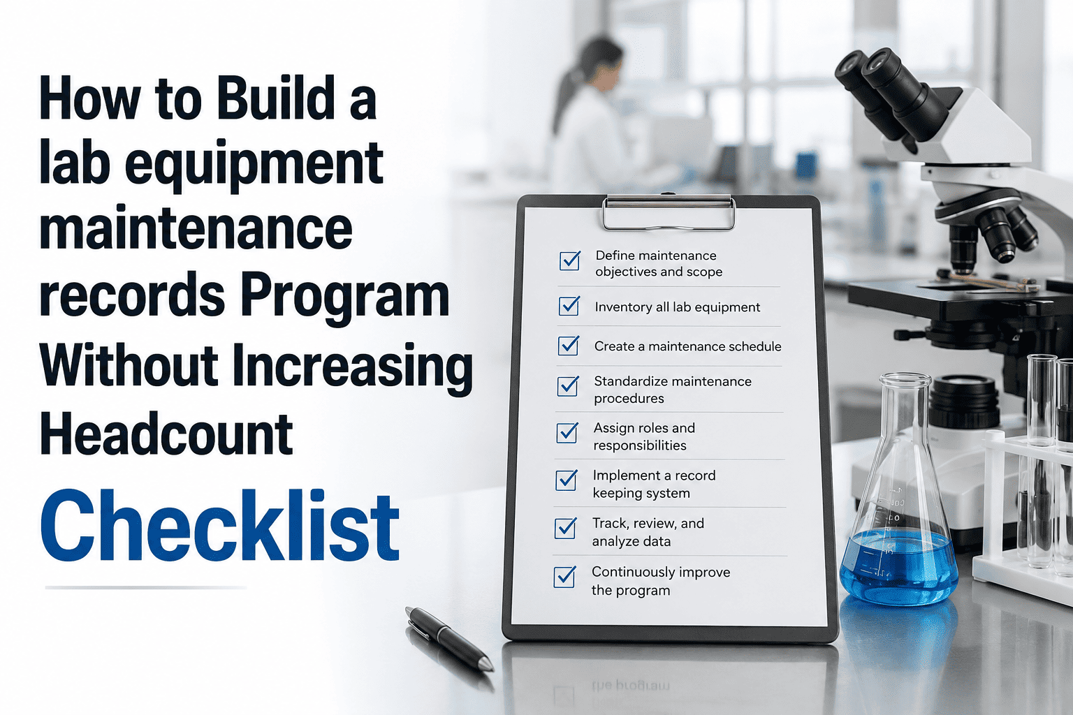 how-to-build-a-lab-equipment-maintenance-records-program-without-increasing-headcount-checklist