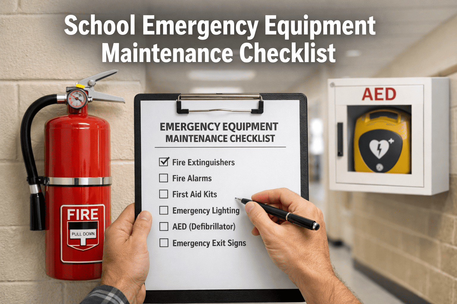 school-emergency-equipment-maintenance-checklist