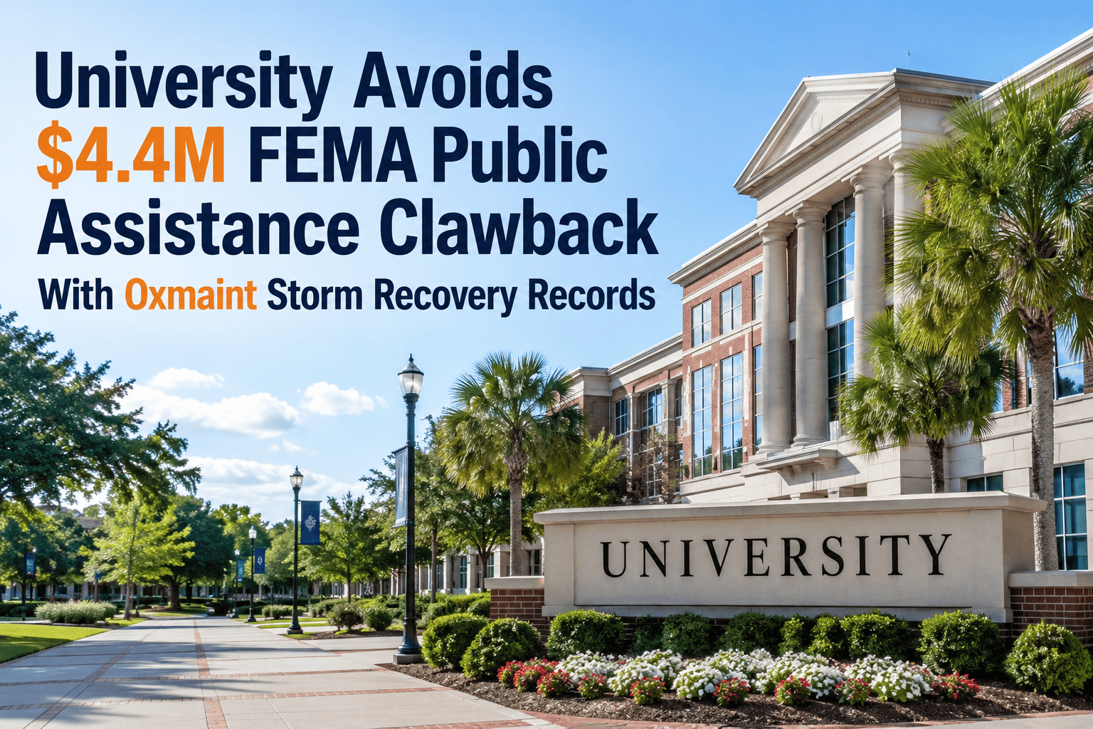 university-avoids-4-4m-fema-public-assistance-clawback-storm-recovery