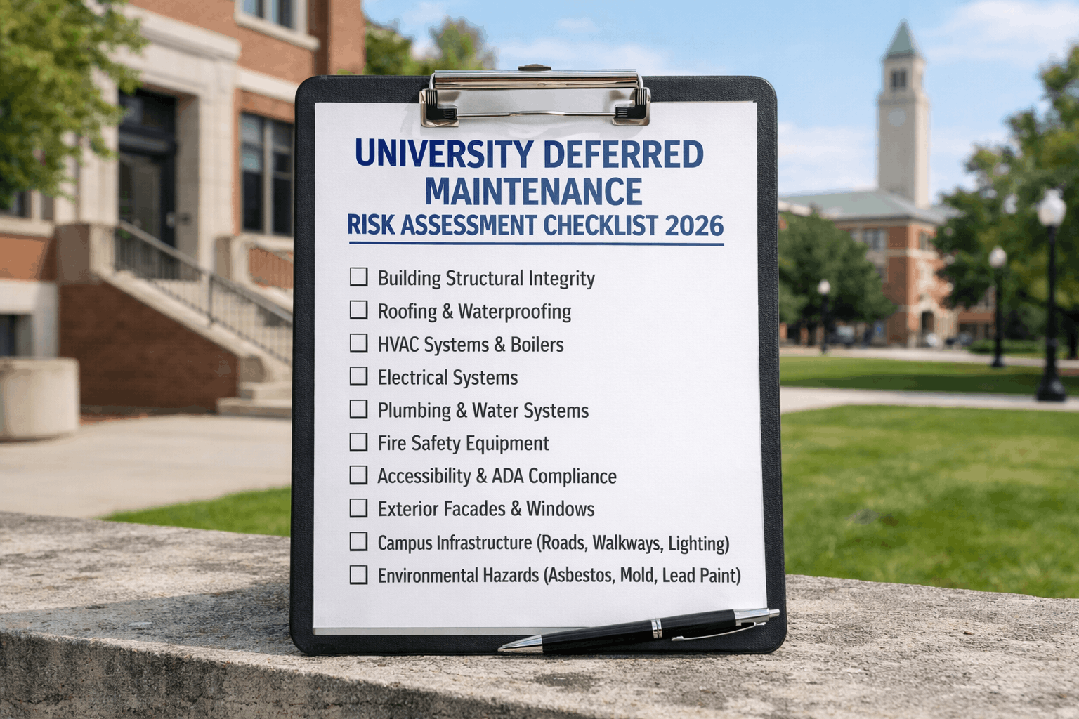 university-deferred-maintenance-risk-assessment-checklist-2026