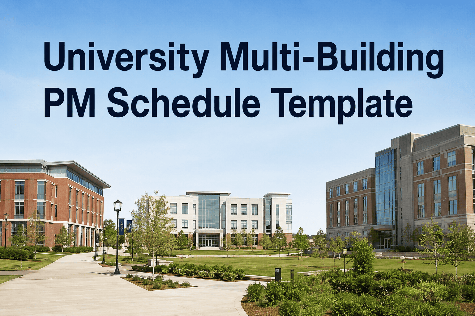 Multi Building Programs University Multi-Building PM Schedule Template