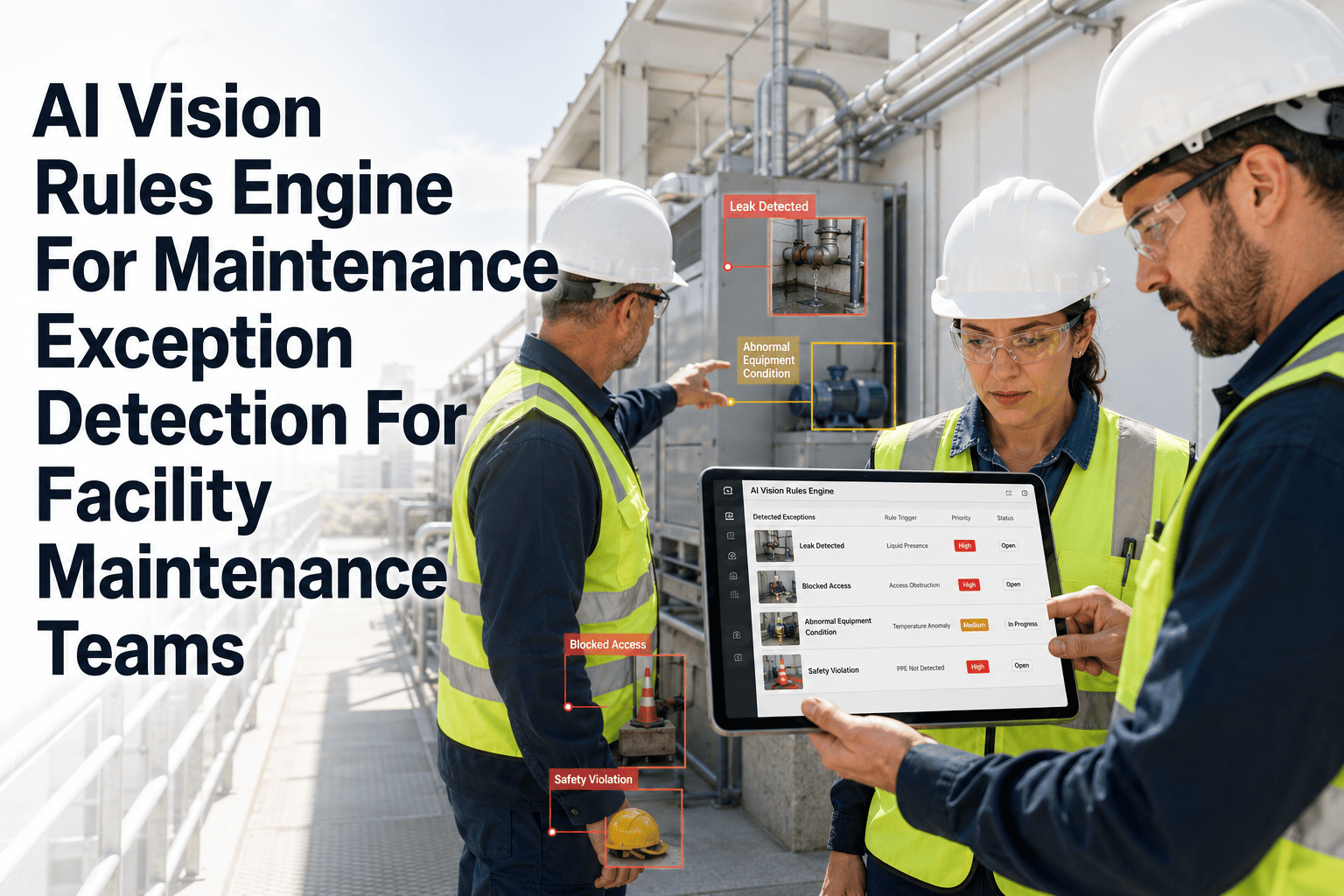 AI Vision Rules Engine For Maintenance Exception Detection For Facility ...