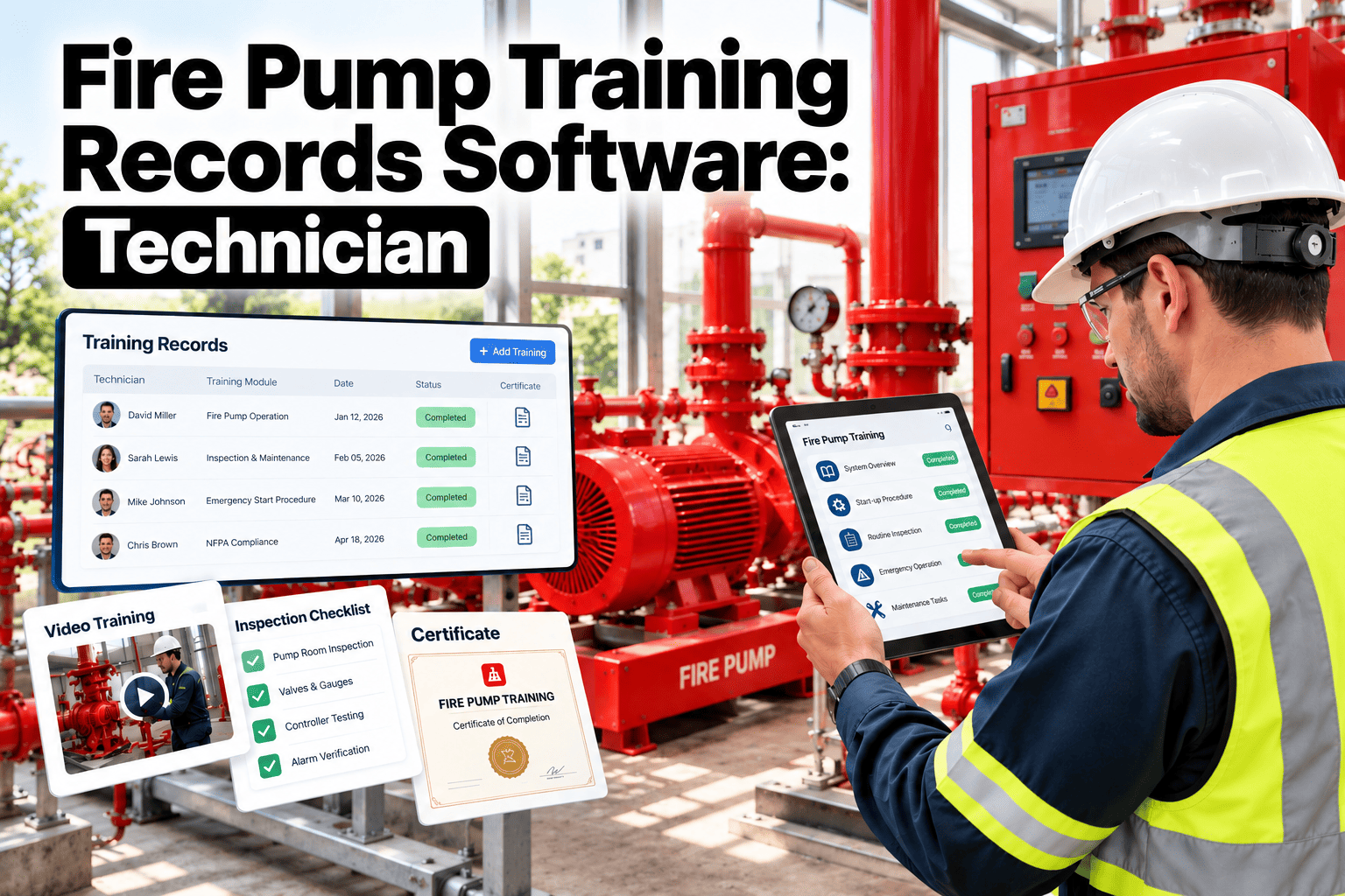fire-pump-training-records-software-technician