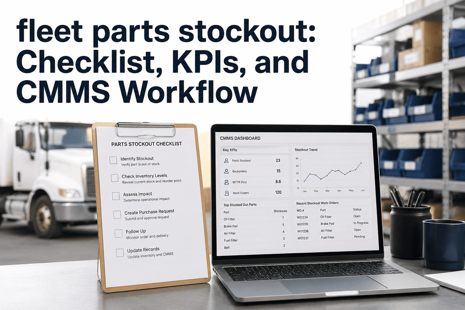 fleet-parts-stockout-checklist-kpis-and-cmms-workflow