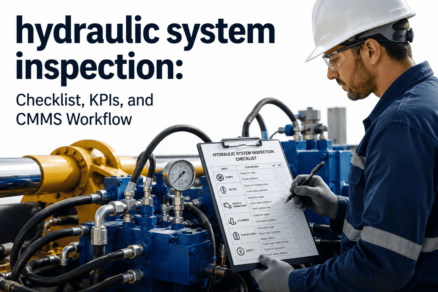 hydraulic-system-inspection-checklist-kpis-and-cmms-workflow