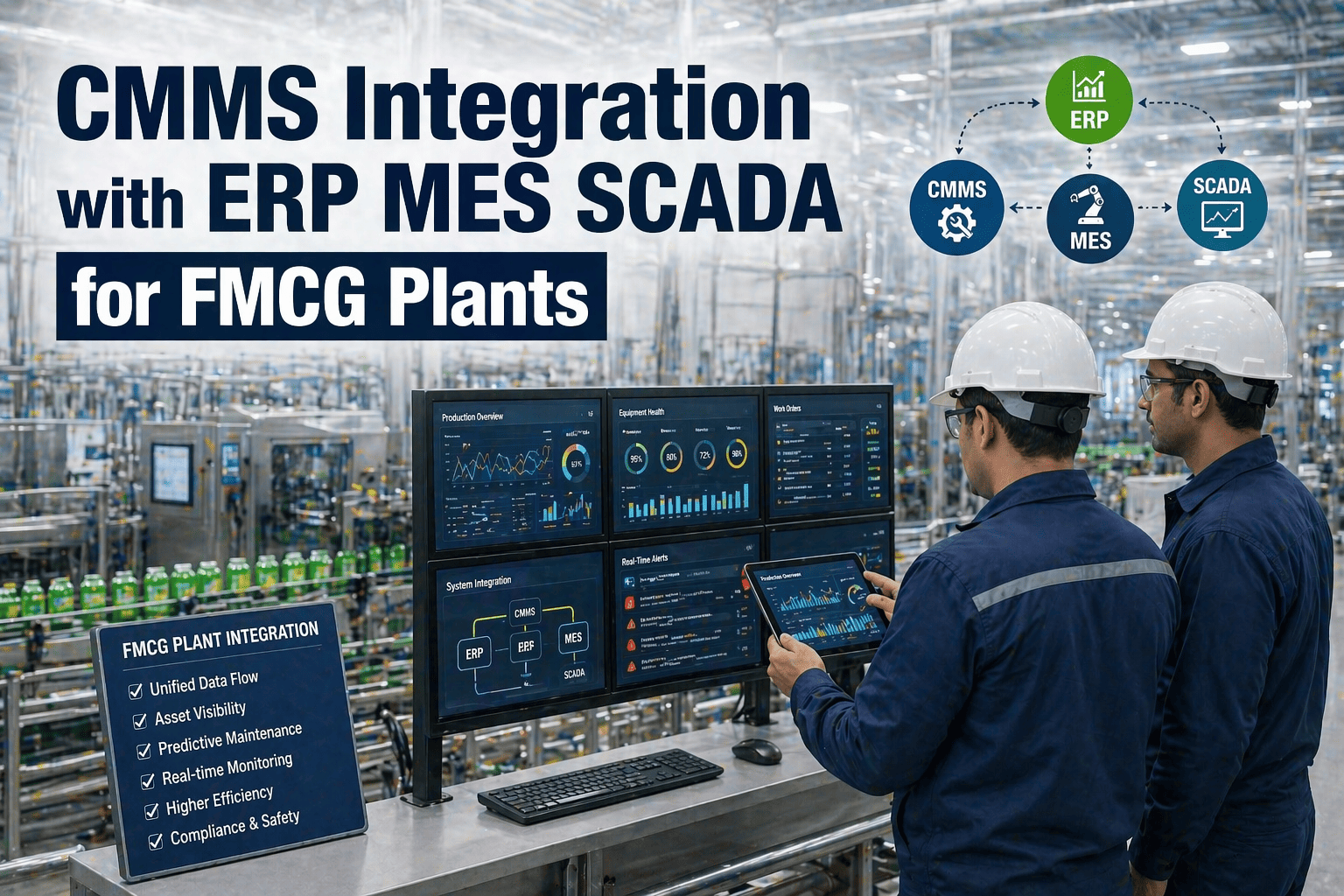 CMMS Integration with ERP, MES & SCADA in FMCG Plants