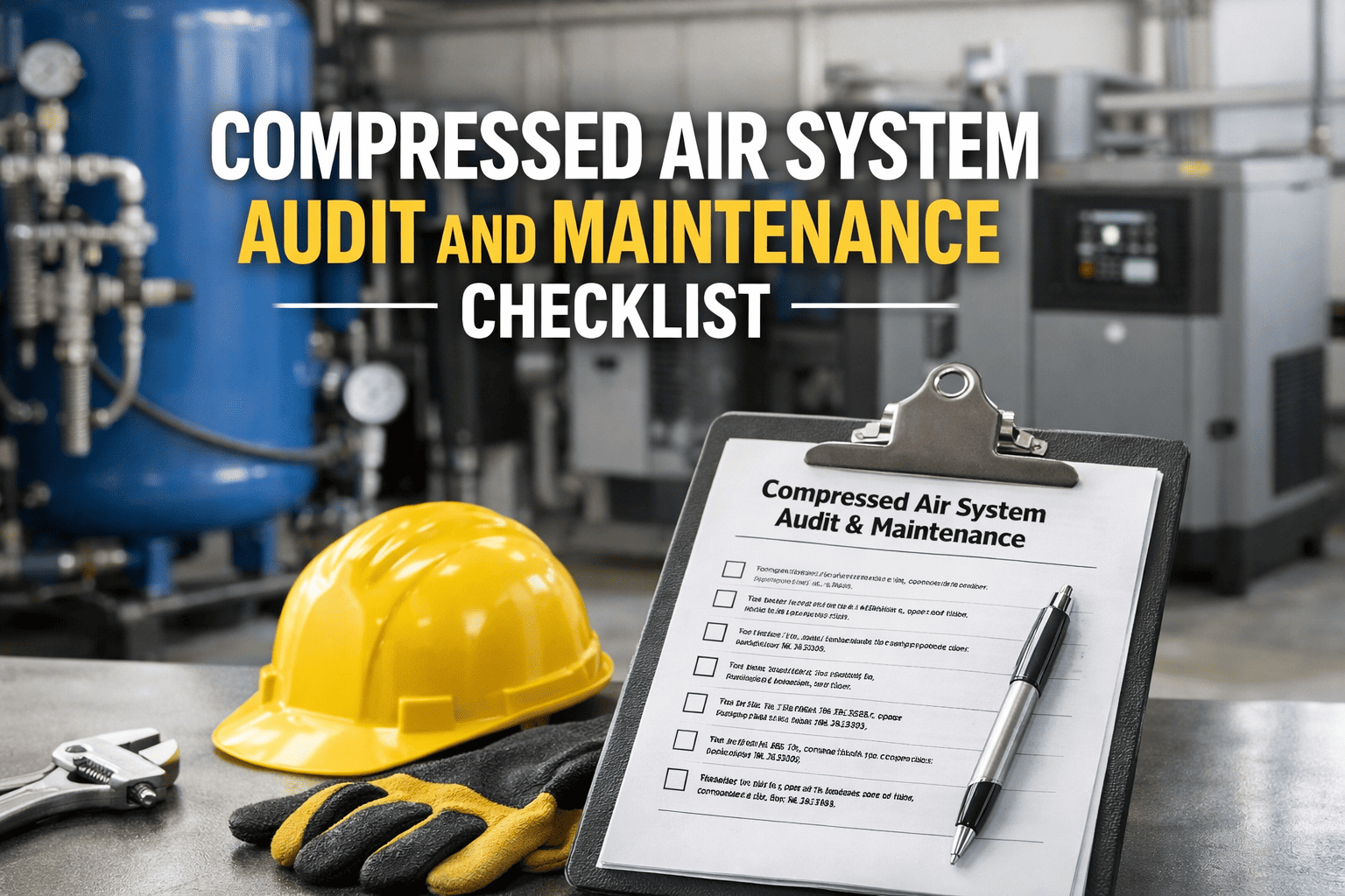 Compressed Air System Audit and Maintenance Checklist