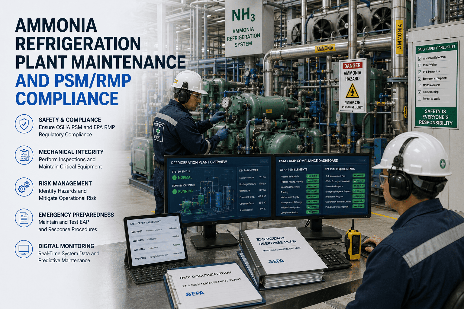 ammonia-refrigeration-plant-maintenance-psm-rmp-compliance