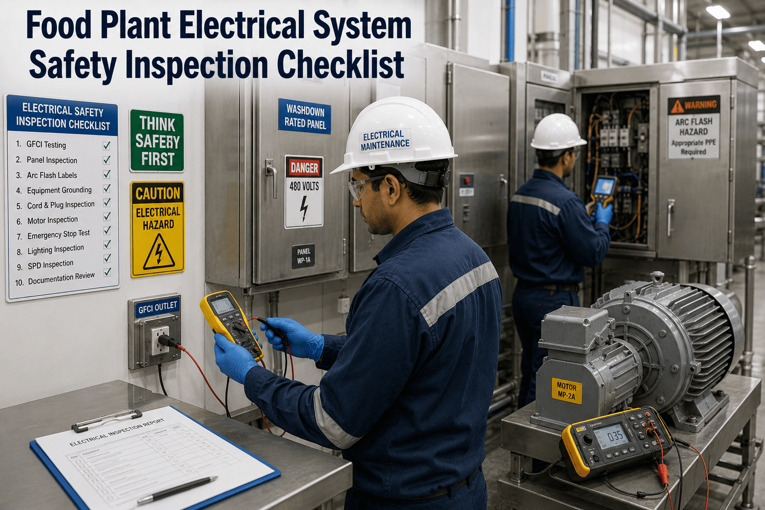food-plant-electrical-system-safety-inspection-checklist