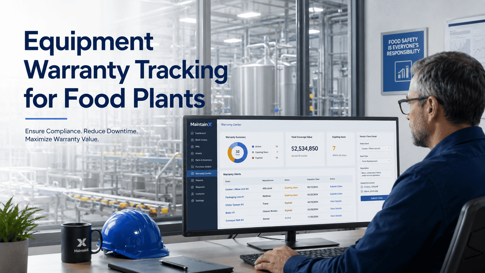 food-plant-equipment-warranty-tracking-cmms