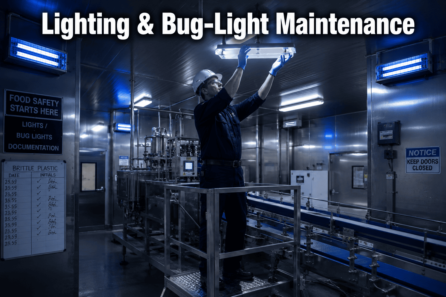 food-plant-lighting-bug-light-maintenance-gfsi-requirements