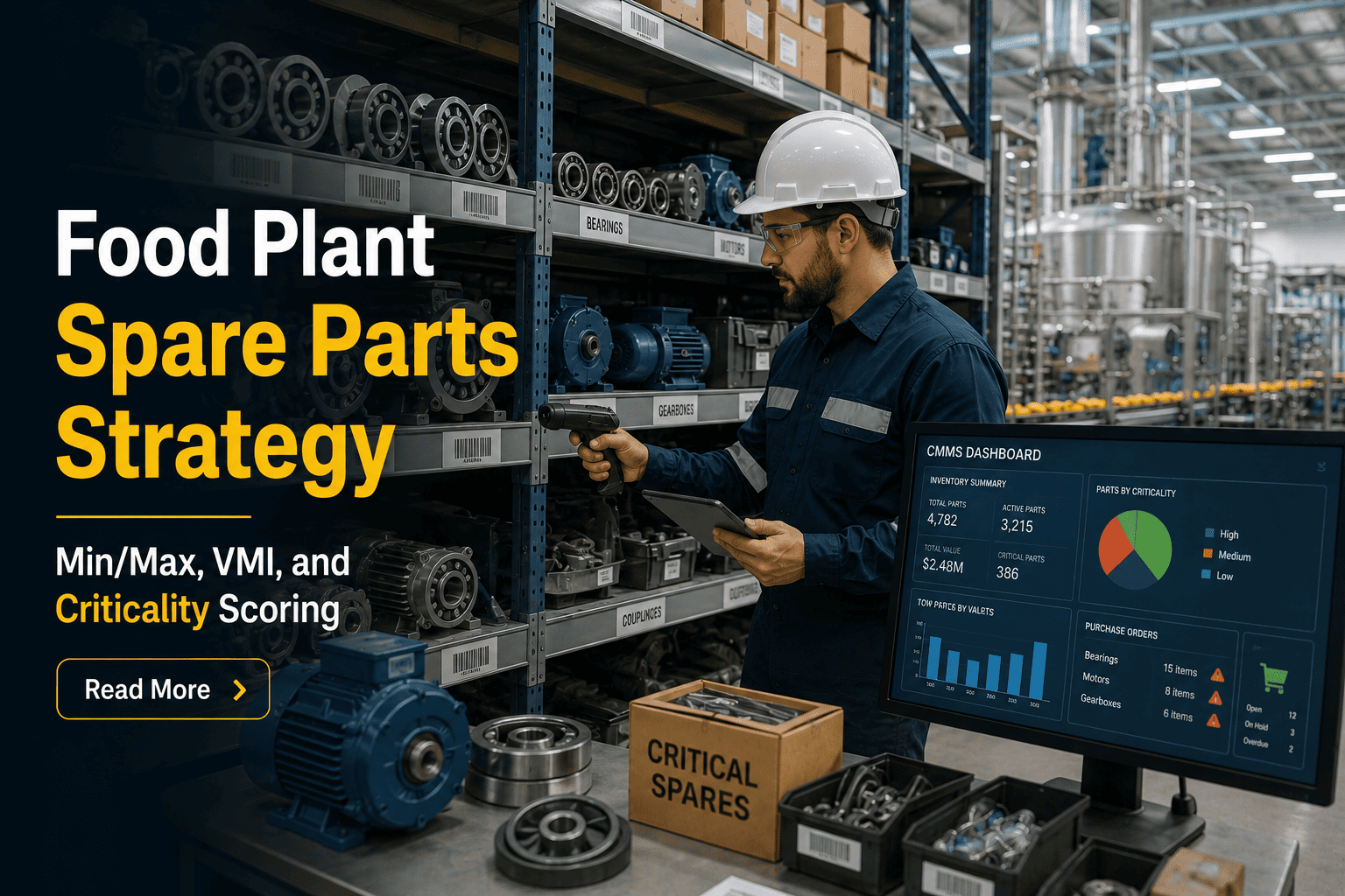 food-plant-spare-parts-strategy-min-max-vmi-criticality-scoring