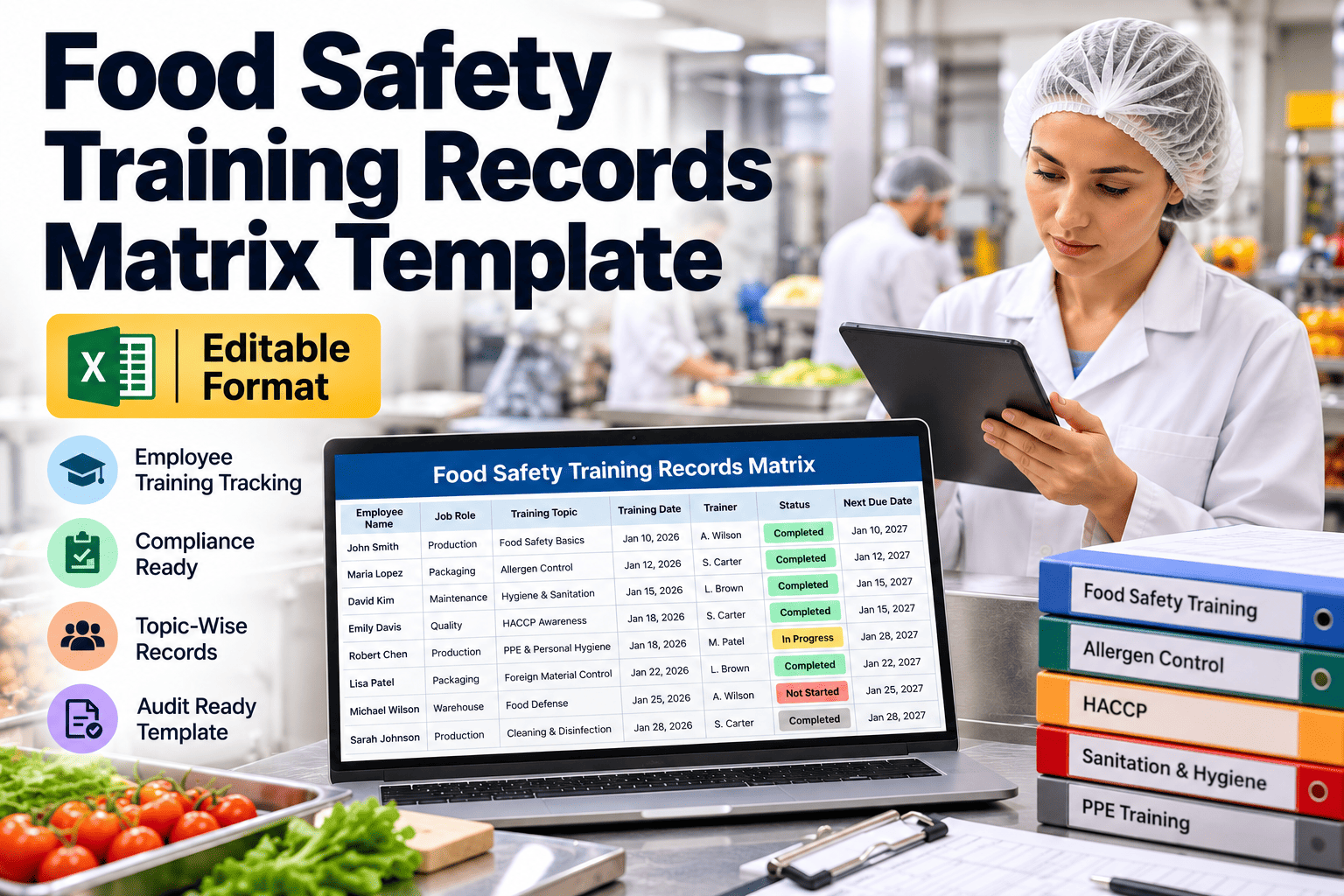 food-safety-training-records-template-matrix