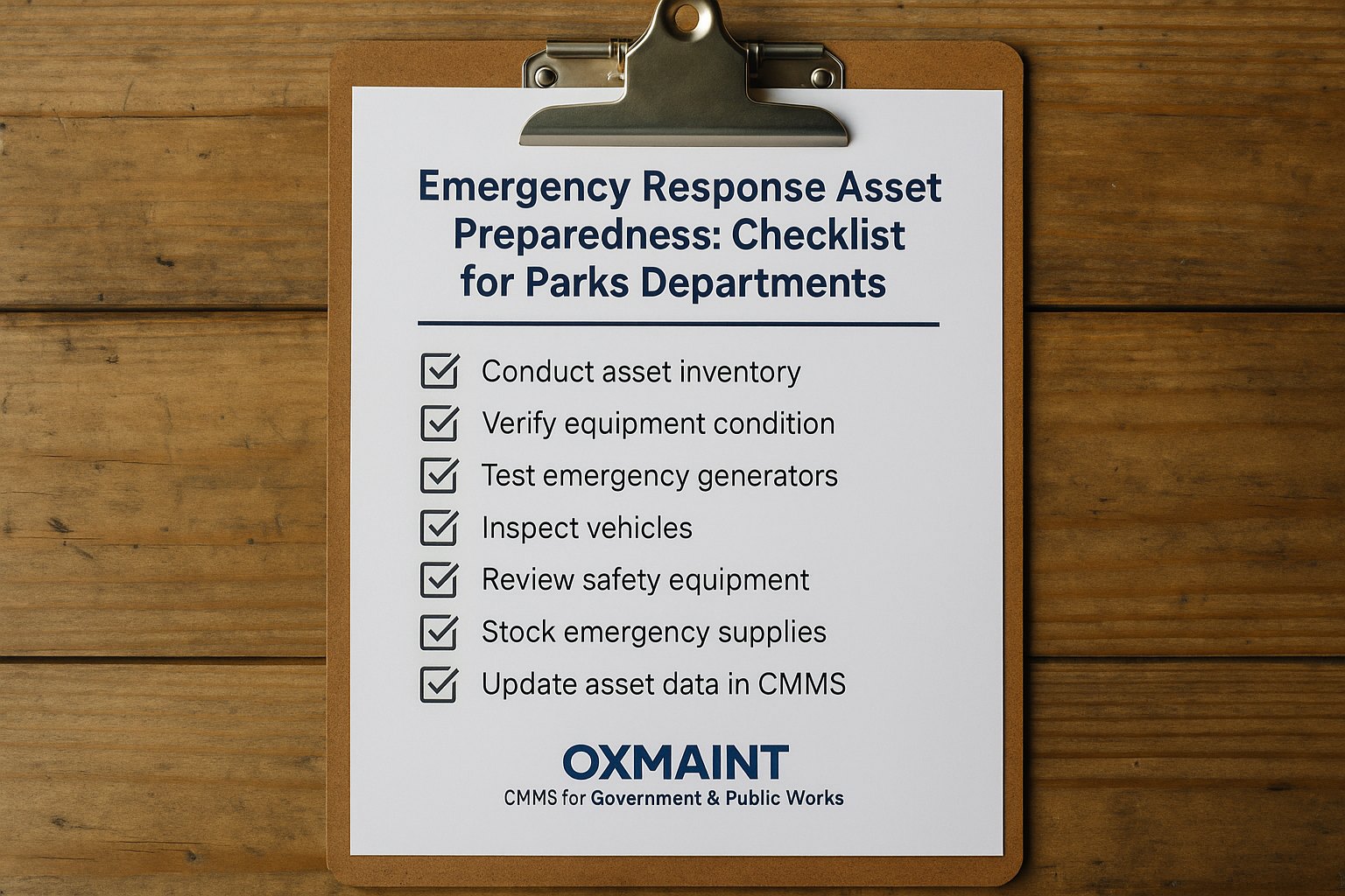 emergency-response-asset-preparedness-checklist-for-parks-departments