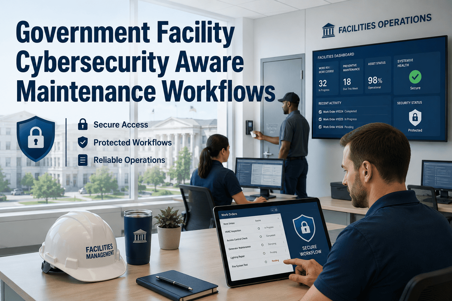 government-facility-cybersecurity-aware-maintenance-workflows