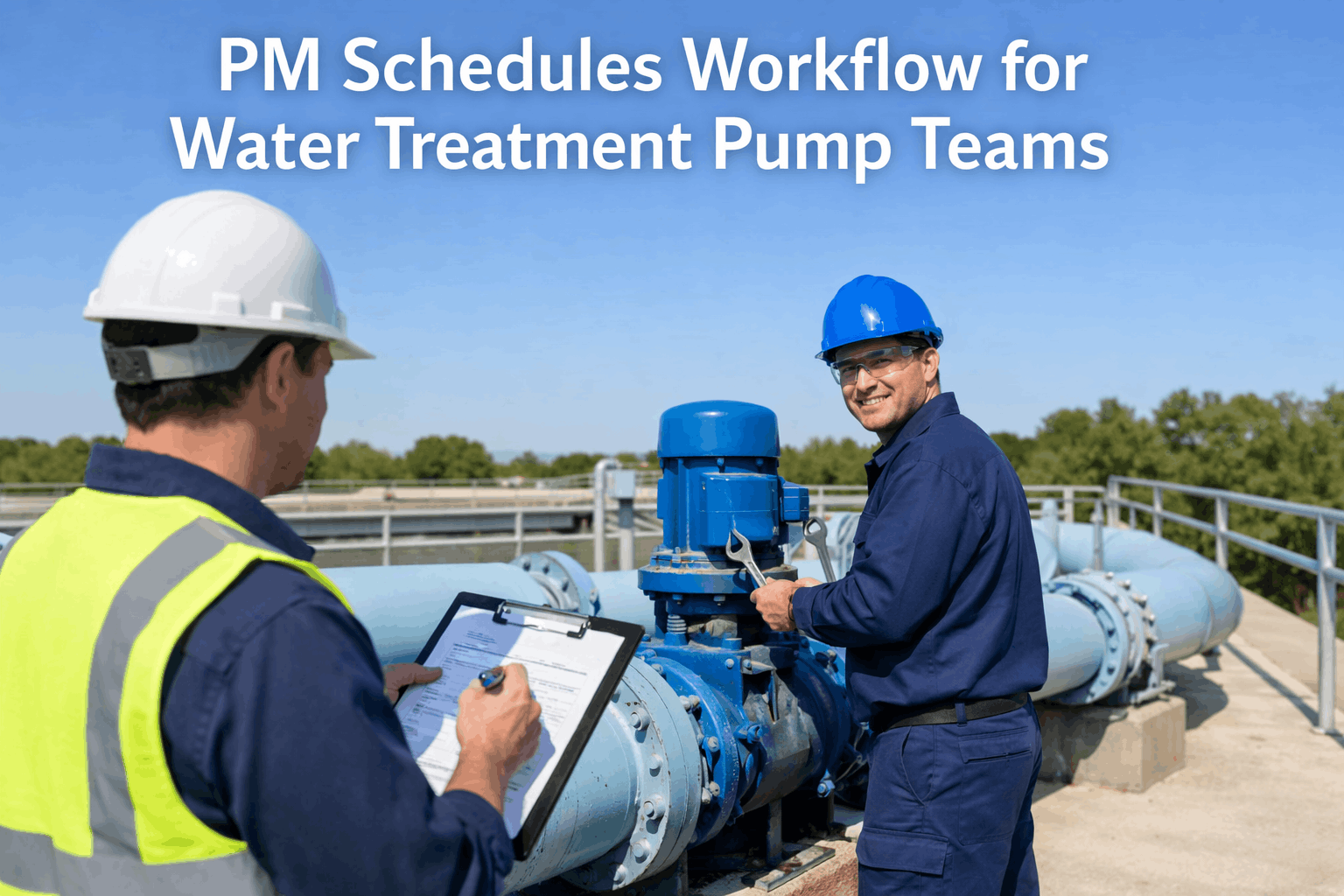 PM Schedules Workflow for Water Treatment Pump Teams