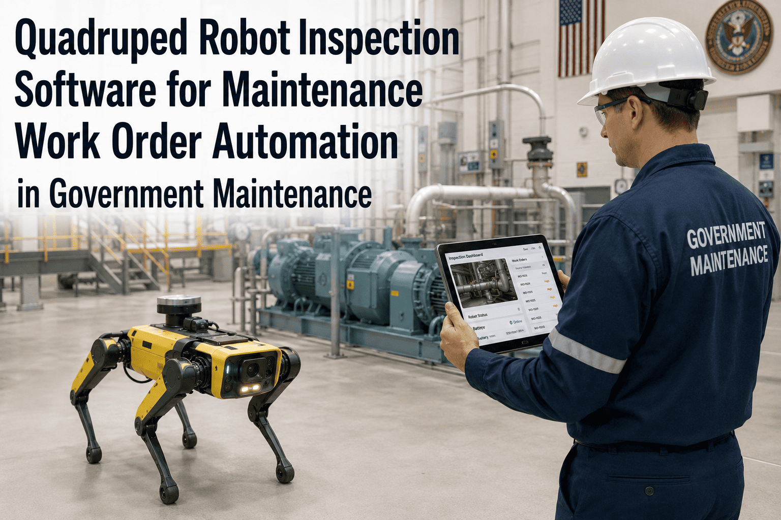 Quadruped Robot Inspection Software for Maintenance Work Order ...